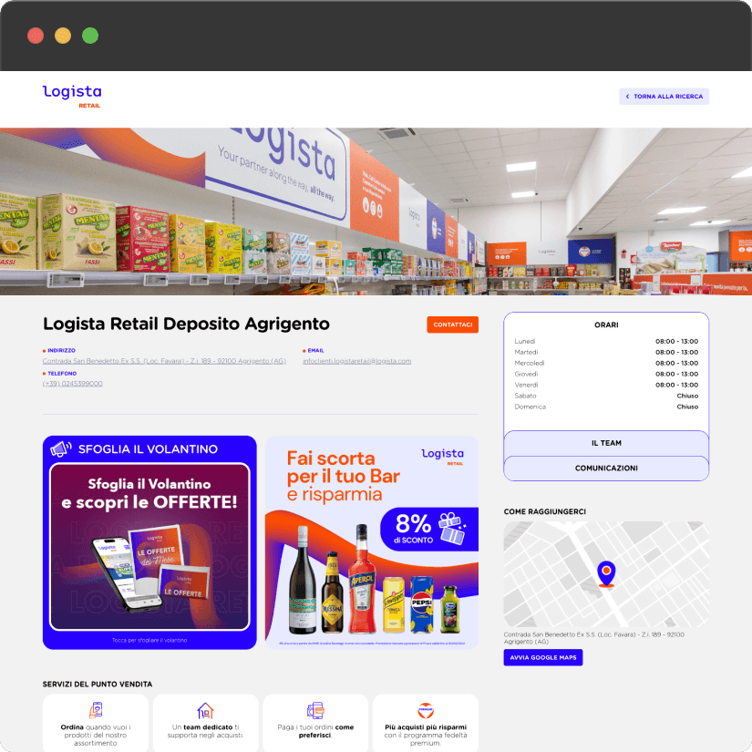 The store locator that simplifies access to the Logista Retail network