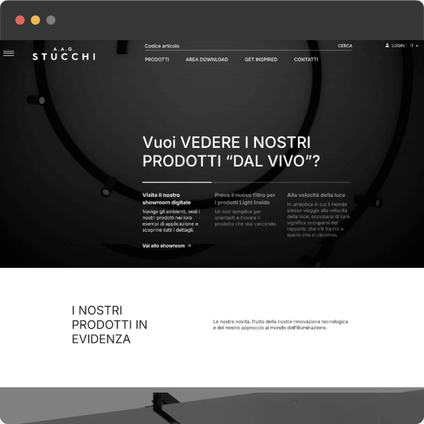 An advanced website to support lighting designers worldwide